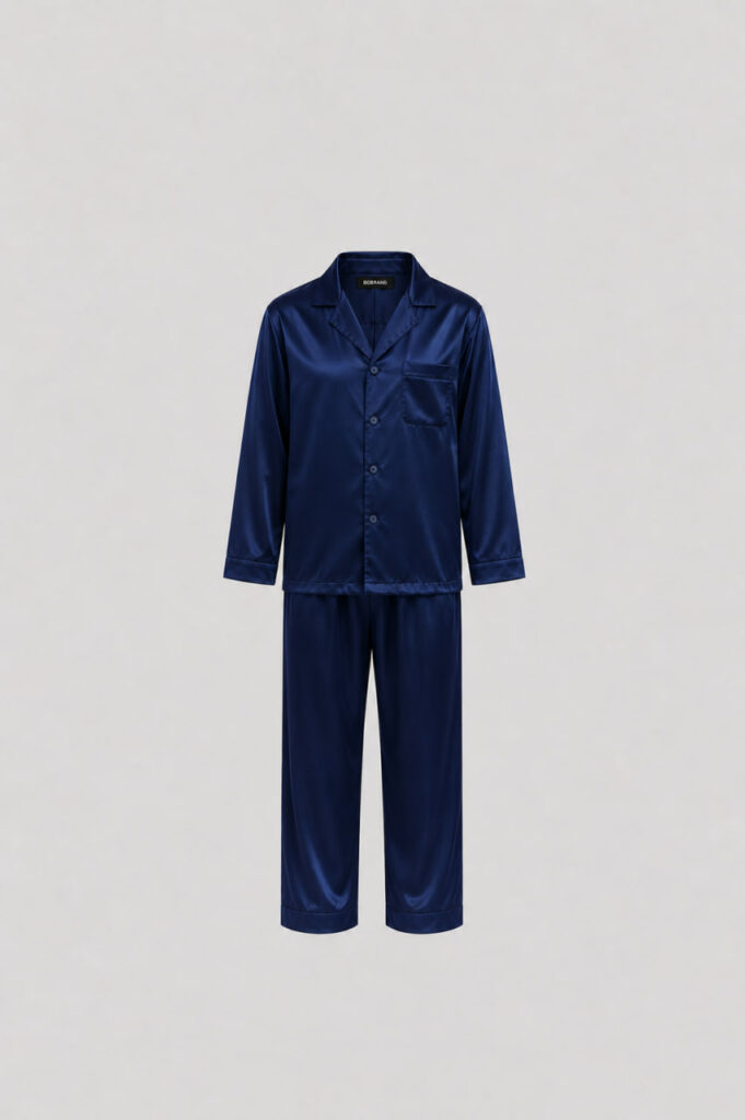 BOBRAND Kids' Pajama Set in Blue – Viscose – Top and Pants
