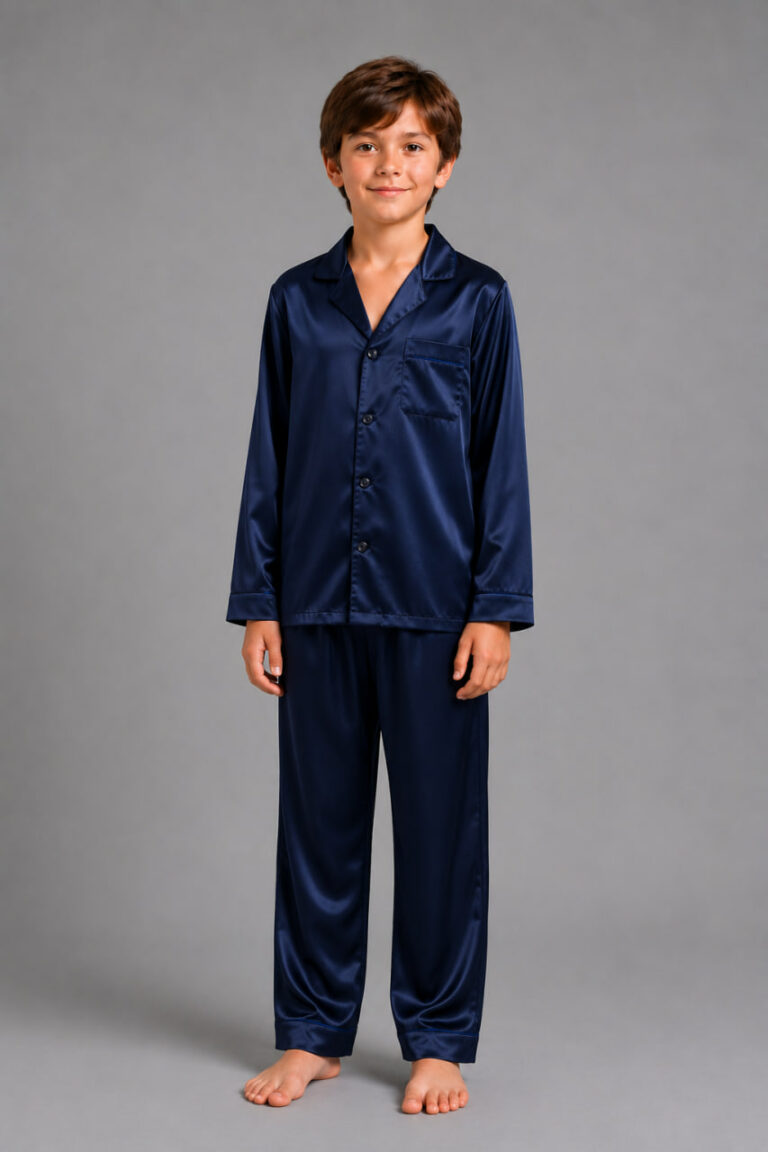 BOBRAND Kids' Pajama Set in Blue – Viscose – Top and Pants - image 2