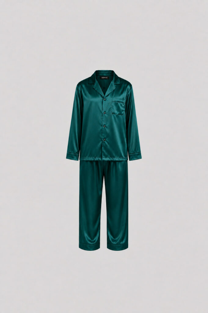 BOBRAND Kids' Pajama Set in Green – Viscose – Top and Pants
