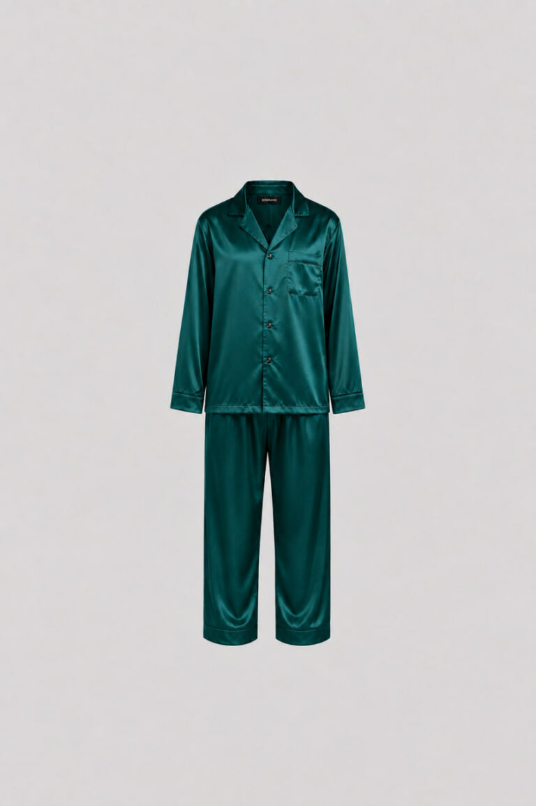 BOBRAND Kids' Pajama Set in Green – Viscose – Top and Pants