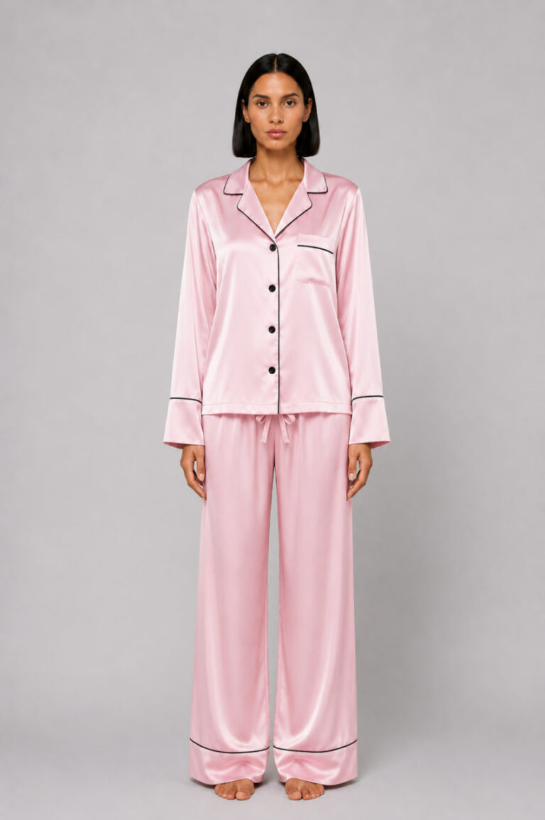 BOBRAND Women's Pajama Set in Pink – Viscose – Top and Pants - image 2