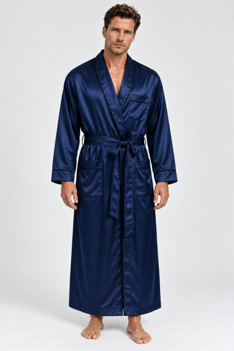 BOBRAND Men's Robe in Blue – Viscose - image 2